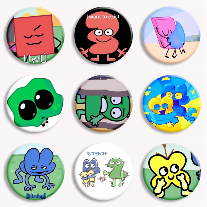 Pin Button Badge - Bfb 4x Meme Two Leafy Creative