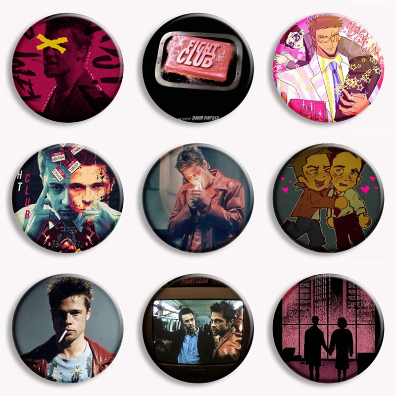 Pin Button Badge - Retro Classic Film Fight Club przycisk