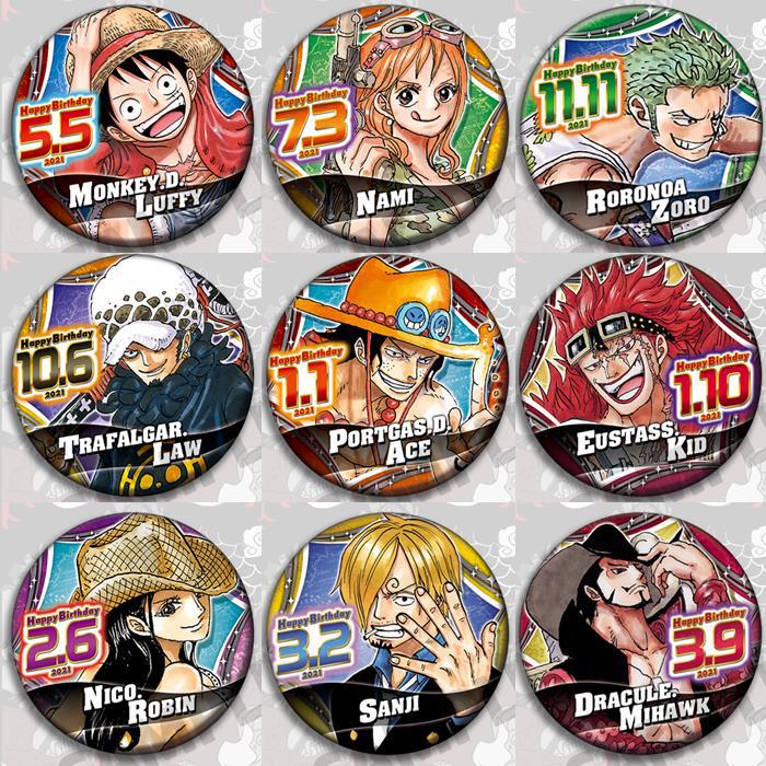 Luffy Anime Merchandise - Zestaw przypinek anime One Piece Luffy