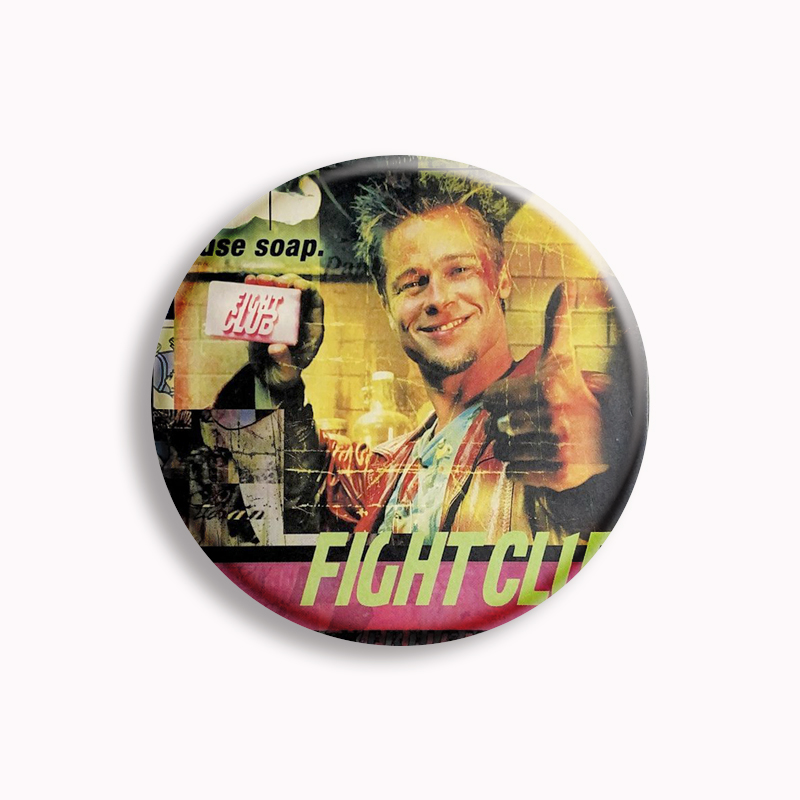 Retro Classic Film Fight Club  – Pin Button Badge recenzja i cena